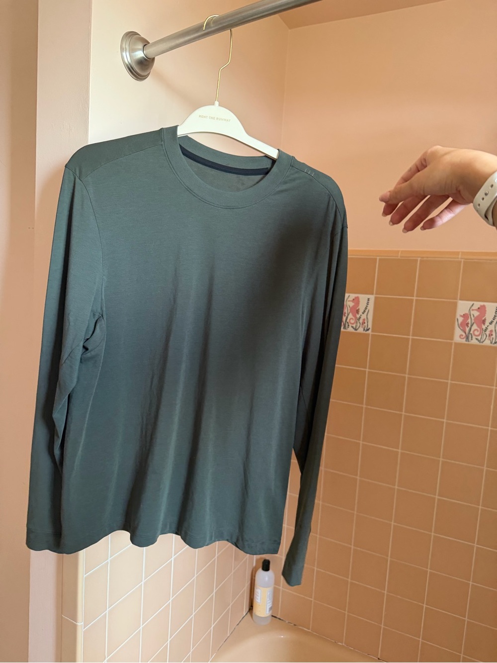 lululemon athletica Long Sleeve Crewneck Shirt - Dark Green - Picture 4 of 5